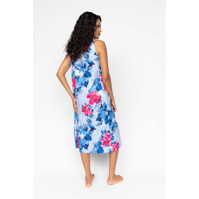 Cyberjammies Blue Floral Print Bus Long Nightdress image number 1